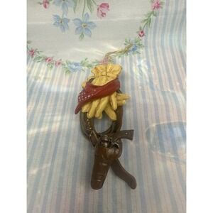 Western Cowboy Revolver Lasso Wheat Hanging Ornament‎ Rustic Country Decor 4"